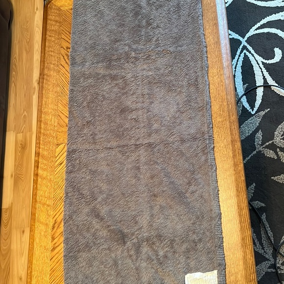 Body/Bed Pillow Gray fur like Cover - Picture 1 of 3